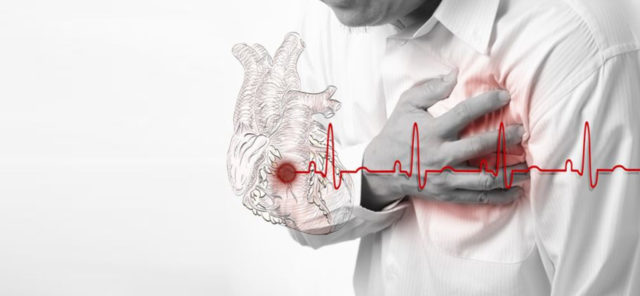 На фоне атеросклероза может возникнуть спазм коронарных сосудов, который становится причиной инфаркта